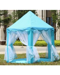 Kids Blue Princess Castle Tent