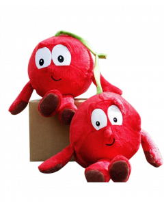 Fruit and Vegetable Soft Plush Doll Toy Cherries