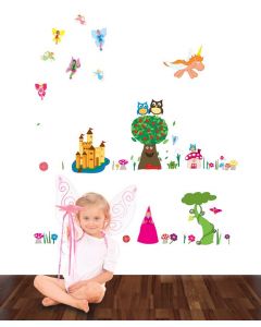Enchanted Forest Multi Coloured Wall Sticker Pack