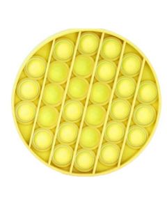 Silicone Bubble Fidget Sensory Toy Yellow Circle