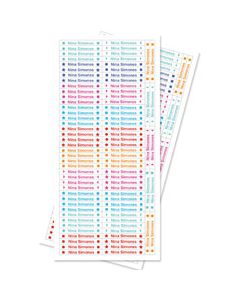 180 Skinnies Name Labels for Girls (up to 12 letters)