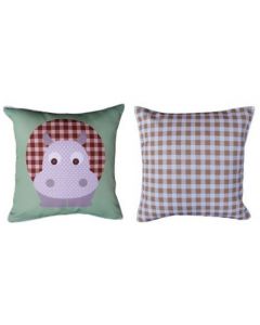 Themed Cushion - Jungle Animals - Patterns - Hippo