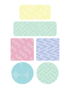 Patterns Designed Ready To Go Clothing Labels (Pastel)