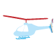 transport - Blue Helicopter
