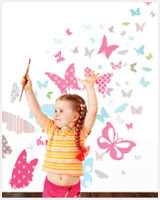PATTERNED BUTTERFLIES: COLOURFUL WALL DECORATION THAT WILL DELIGHT
